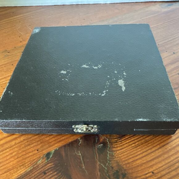 Vintage Sheffield England Silverplate 6 Grapefruit Spoons, 1 Sugar Spoon w/box - Picture 13 of 15